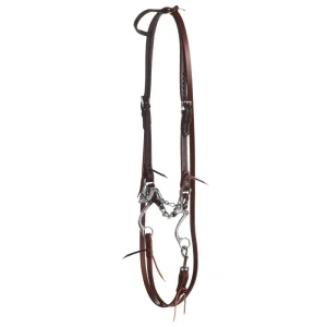 NRS Tack Horse Bridle Set with Wide Ported Chain 7 Shank Bit