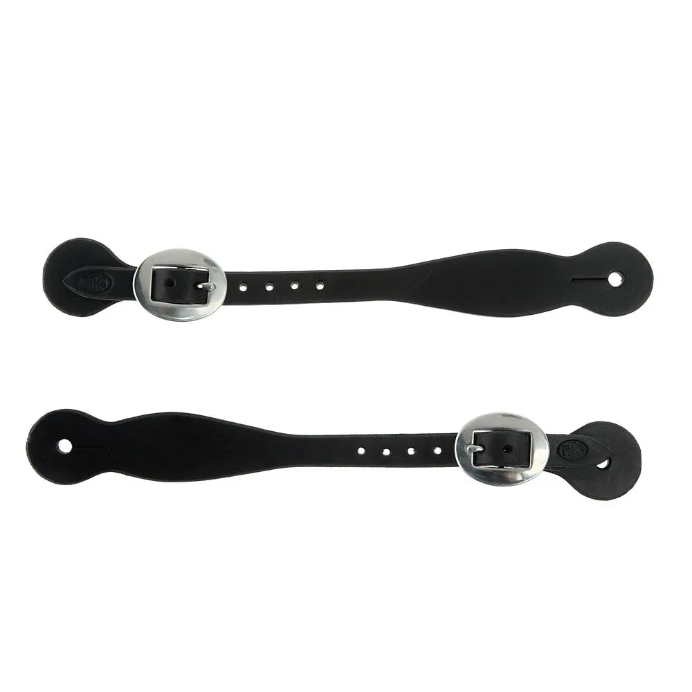 NRS Tack Men`s Black Basic Spur Strap - Image 2