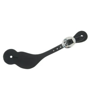 NRS Tack Men`s Black Dove Wing Spur Strap