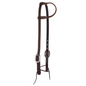 NRS TACK Roughout Chocolate Harness Single Ear Headstall
