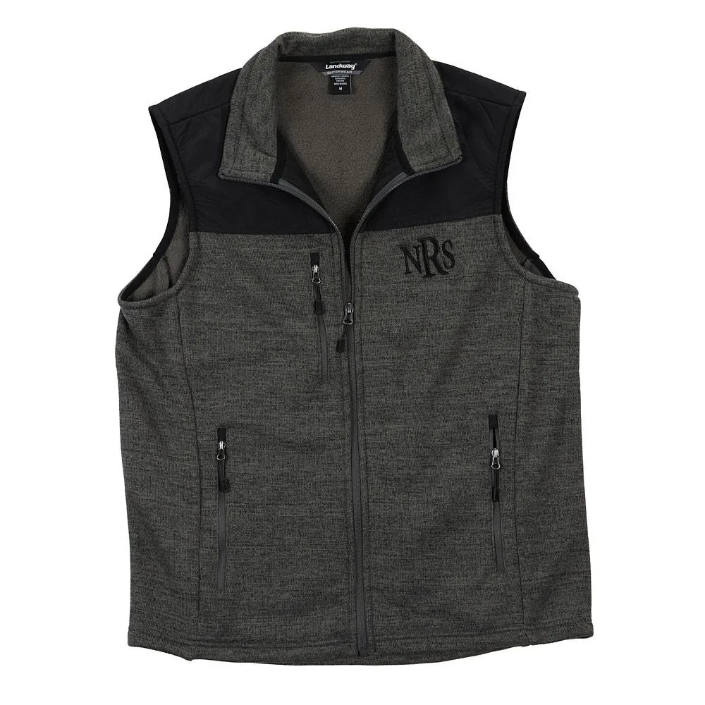 NRS Texas Charcoal Fleece Sweater Vest