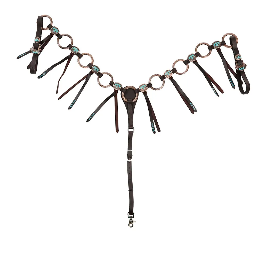NRS Turquoise Thunderbird Copper Ring Breast Collar