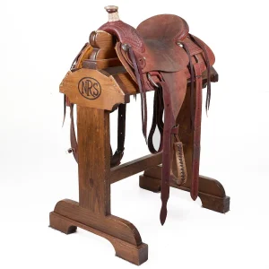 NRS Used 13in Basket Stamped Youth Team Roping Saddle