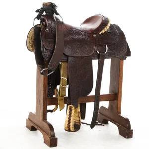 NRS Used 15in Full Tooled Oak Leaf Team Roper