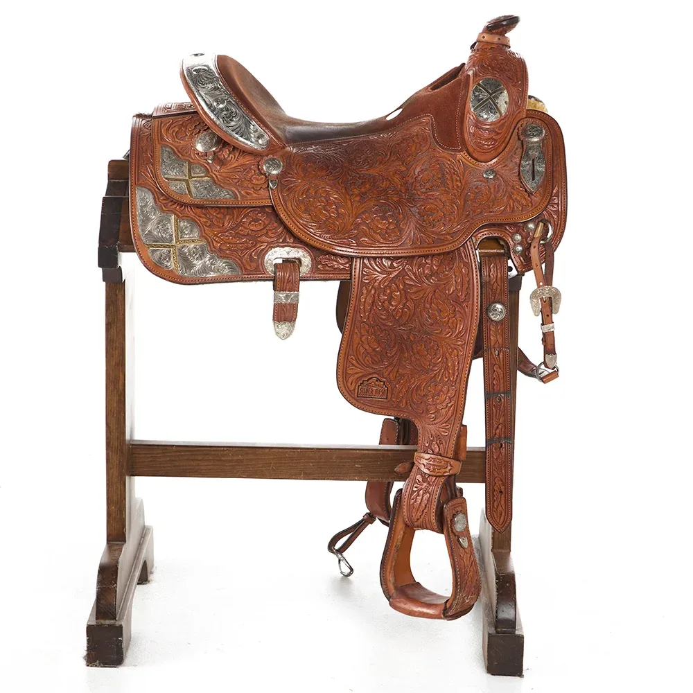 NRS Used 16in Silver Mesa Show Saddle - Image 2