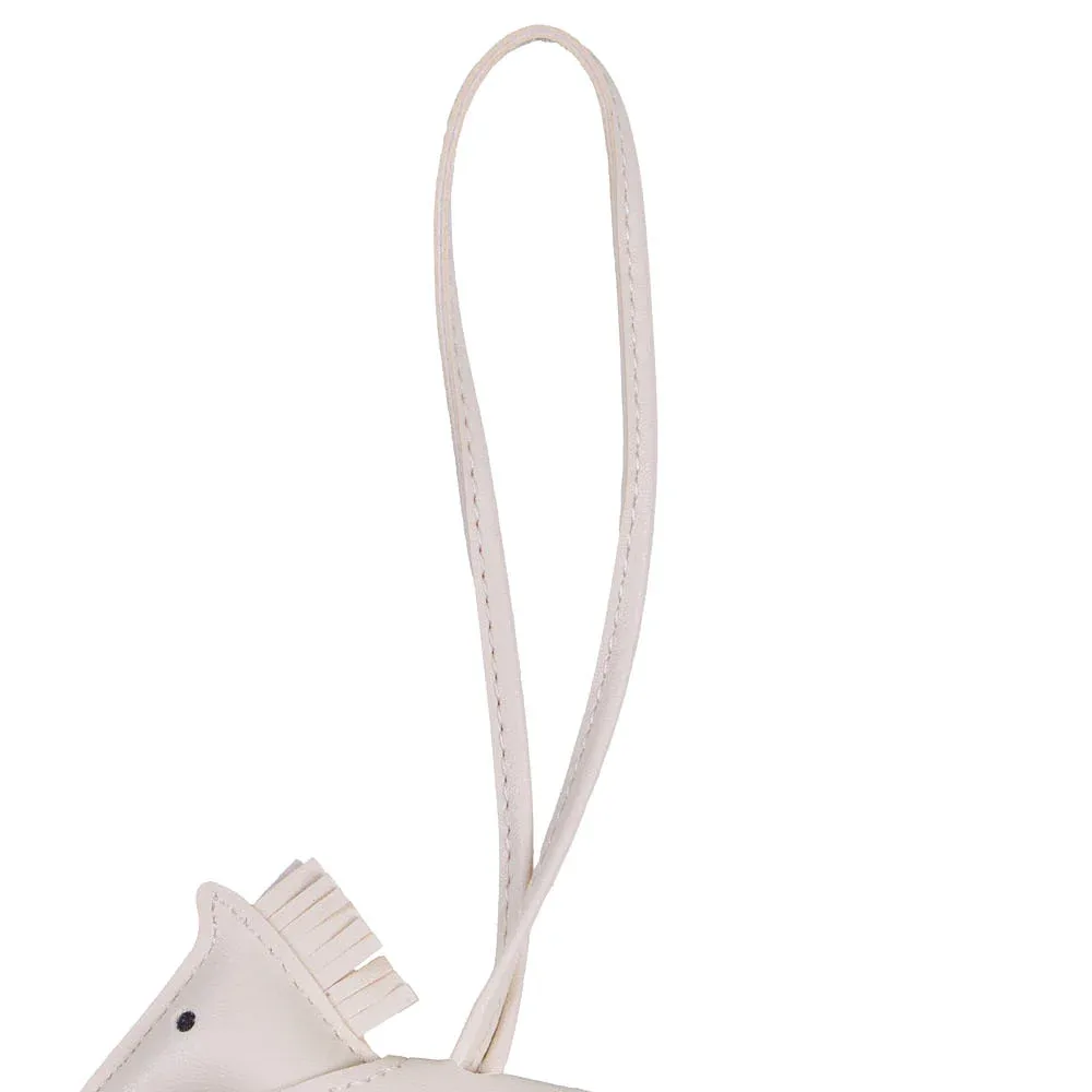 NRS White Studded Horse Keychain - Image 2