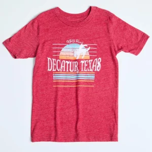 NRS Youth Bronco Cardinal Tee