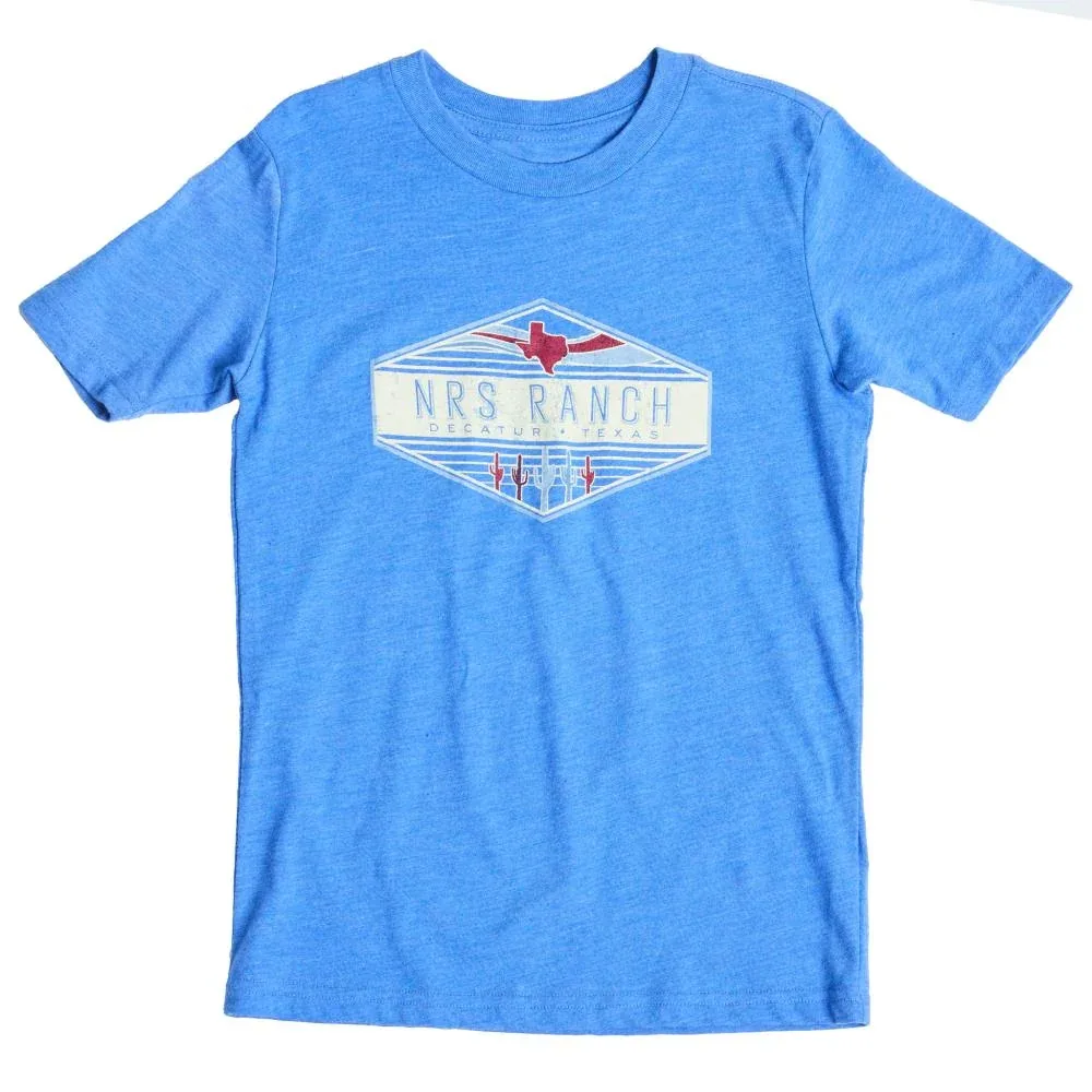 NRS Youth Royal Blue Logo Tee