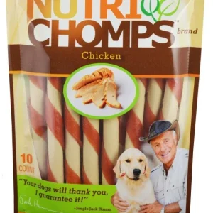Nutri Chomps Mini Twist Dog Treat Chicken Flavor