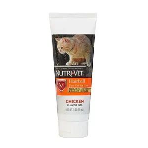 Nutri-Vet Hairball Control Gel for Cats - Chicken Flavor 3 oz