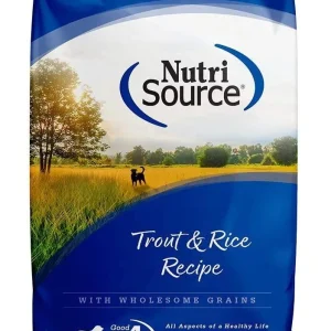 Nutrisource Adult Trout & Rice Dry Dog Food - 30 lb Bag