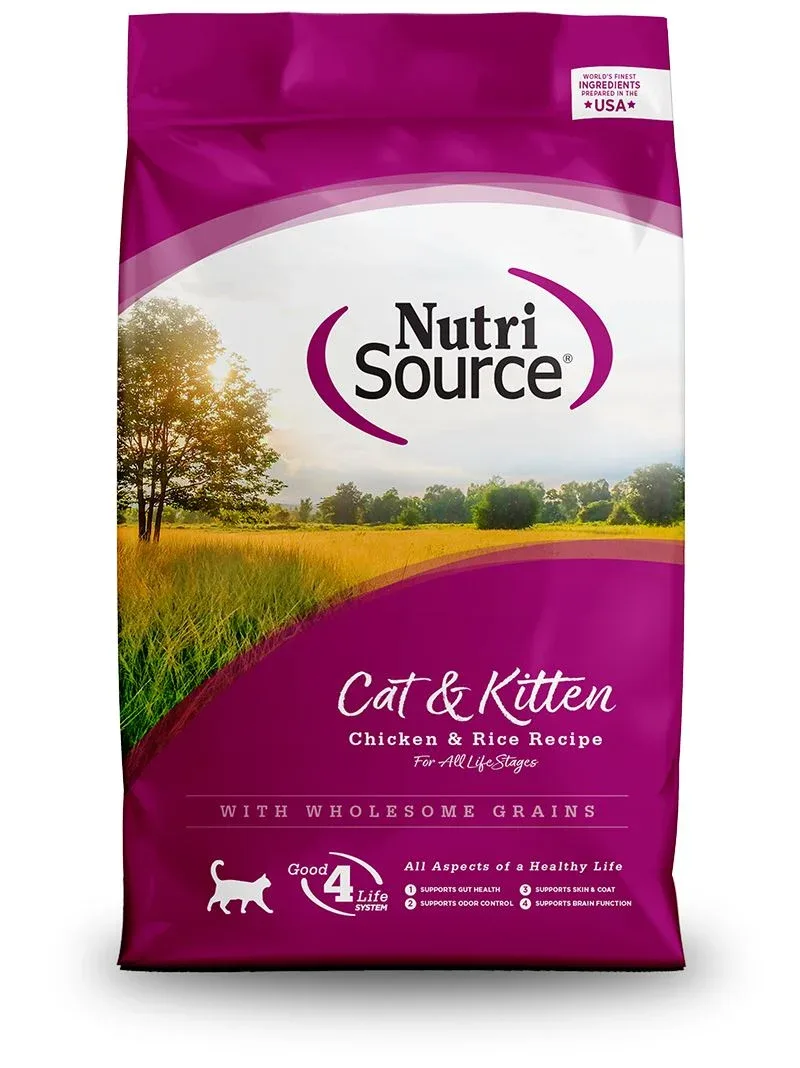 Nutrisource Cat & Kitten Chicken & Rice Dry Cat Food - 1.5 lb Bag