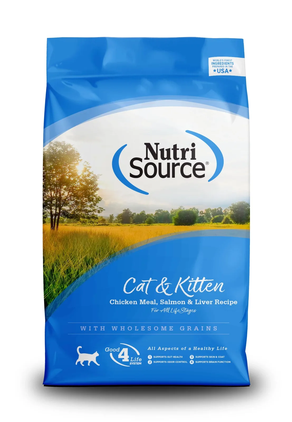 Nutrisource Cat & Kitten Chicken, Salmon & Liver Dry Cat Food - 16 lb Bag