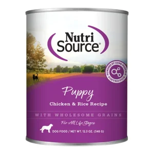 Nutrisource Dog Puppy Chicken & Rice, 12.3 oz each, Case of 12