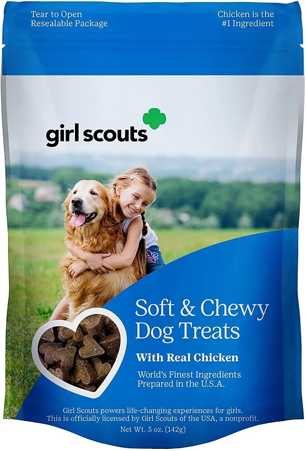 Nutrisource Girl Scouts Chicken Soft & Chewy Dog Treats - 5 oz