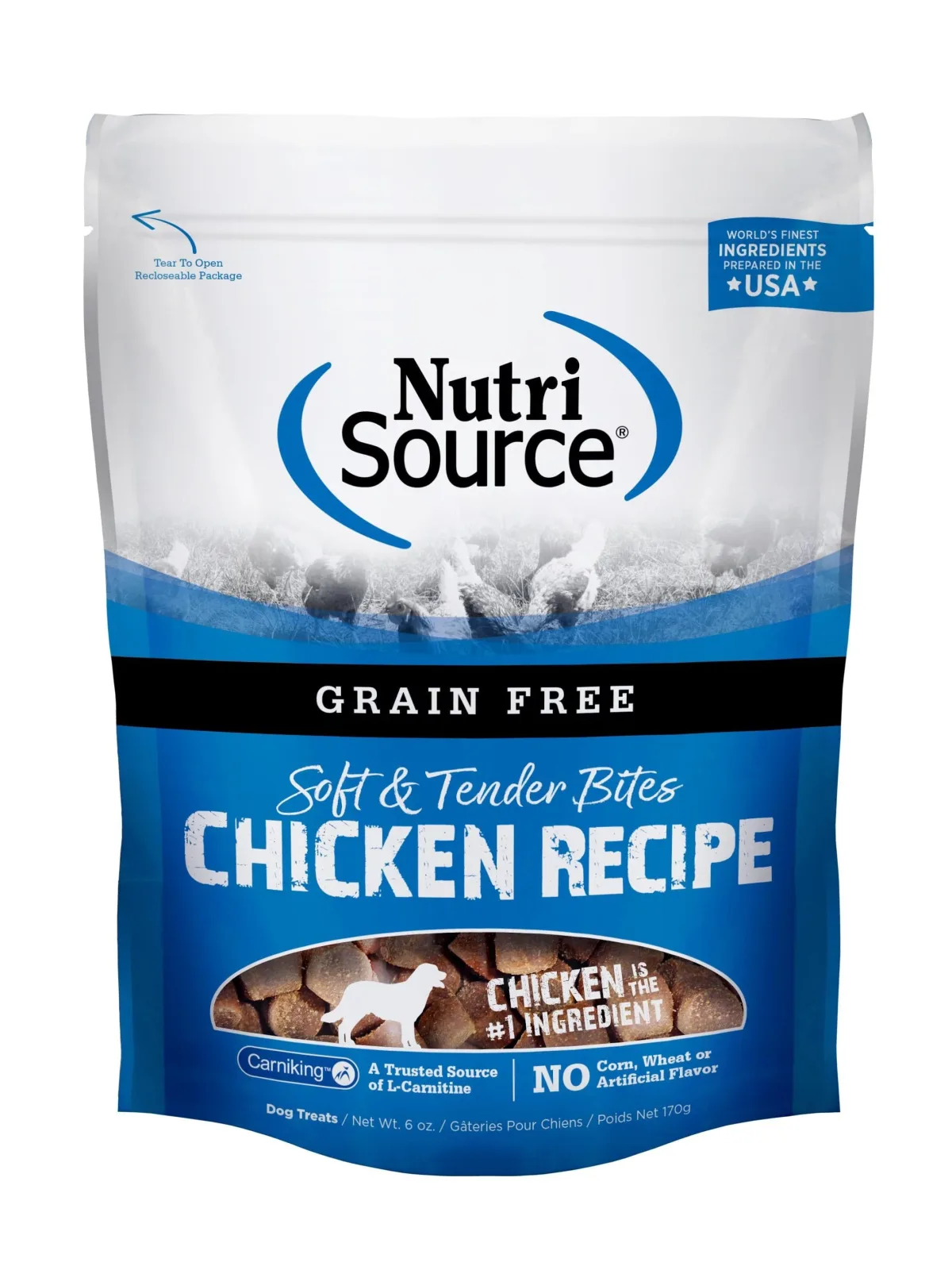 Nutrisource Grain Free Chicken Soft and Chew Dog Treats - 6 oz