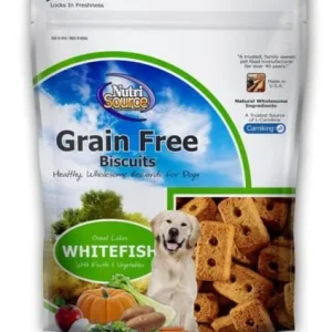 Nutrisource Grain Free Fish Dog Biscuits - 14 oz - 6 Pack