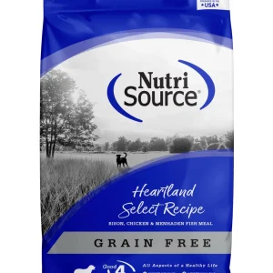 Nutrisource Grain Free Heartland Select with Bison Dry Dog Food - 15 lb Bag