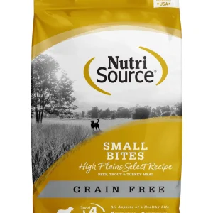 Nutrisource Grain Free High Plains Select Small Bites Beef and Trout Dry Dog Food - 15 lb Bag
