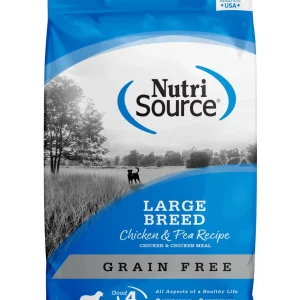 Nutrisource Grain Free Large Breed Chicken & Pea Dry Dog Food - 30 lb Bag