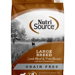 Nutrisource Grain Free Large Breed Lamb Meal & Peas Dry Dog Food - 30 lb Bag