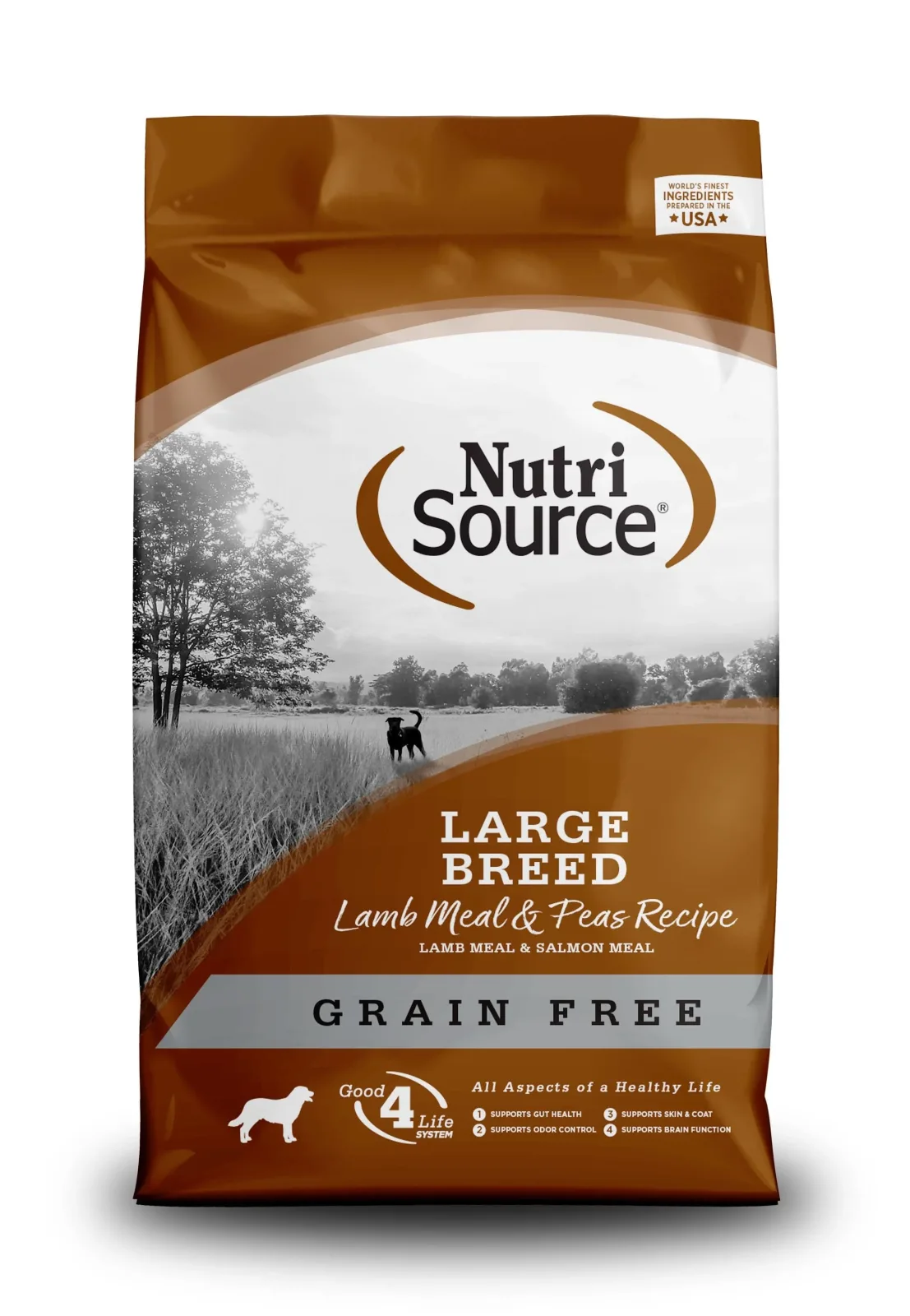 Nutrisource Grain Free Large Breed Lamb Meal & Peas Dry Dog Food - 30 lb Bag