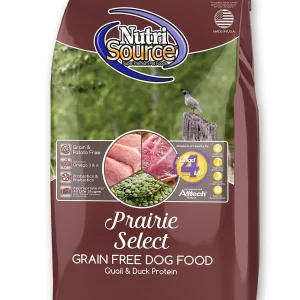 Nutrisource Grain Free Prairie Select Quail, Duck and Turkey (8 Per Bale) Dry Dog Food - 5 lb Bag