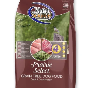 Nutrisource Grain Free Prairie Select Quail, Duck and Turkey Dry Dog Food - 15 lb Bag