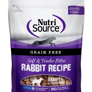 Nutrisource Grain Free Rabbit Soft and Chew Dog Treats - 6 oz