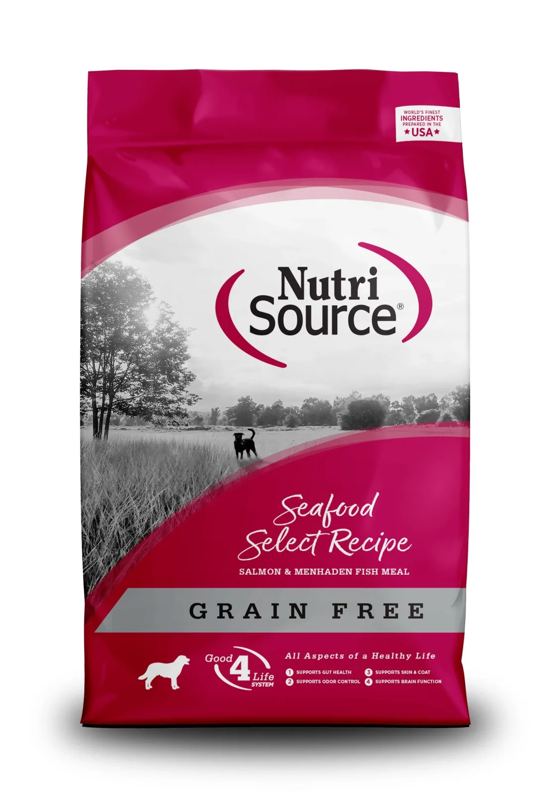 Nutrisource Grain Free Seafood Select with Salmon Dry Dog Food - 15 lb Bag