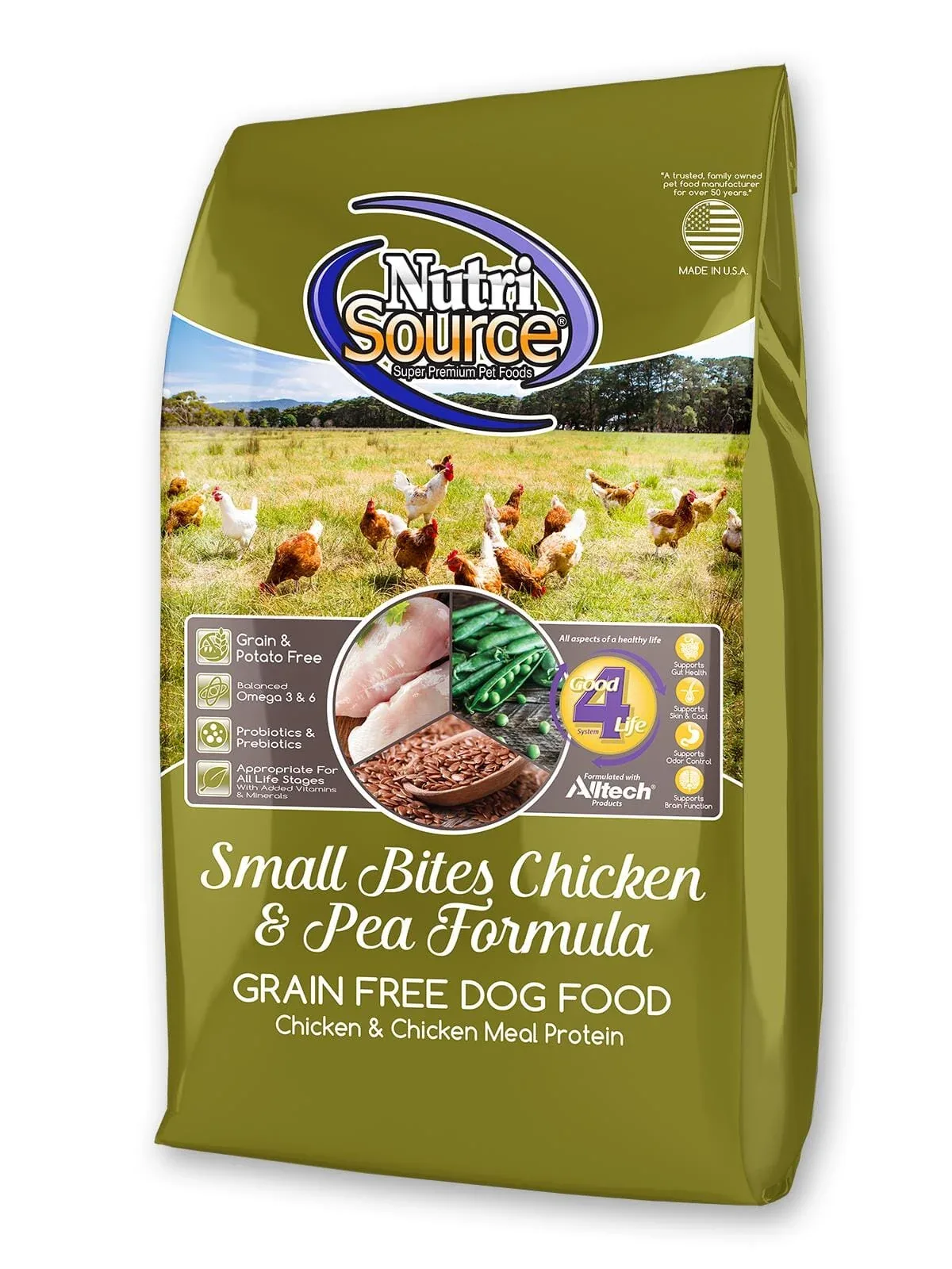 Nutrisource Grain Free Small Bites Chicken (8 per bale) Dry Dog Food - 5 lb Bag