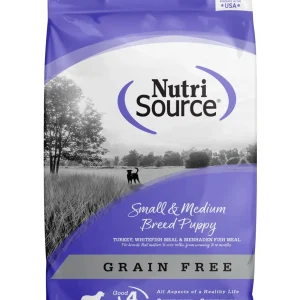 Nutrisource Grain Free Small/Med Breed Puppy (8 Per Bale) Dry Dog Food - 5 lb Bag