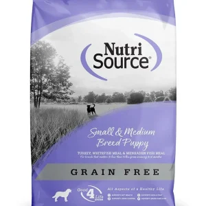 Nutrisource Grain Free Small/Med Breed Puppy Dry Dog Food - 15 lb Bag