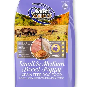 Nutrisource Grain Free Small/Med Breed Puppy Dry Dog Food - 30 lb Bag
