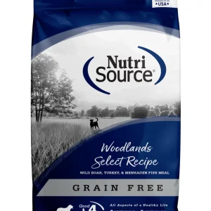 Nutrisource Grain Free Woodlands Select Boar and Turkey Dry Dog Food - 30 lb Bag