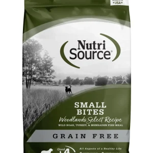 Nutrisource Grain Free Woodlands Select Small Bites (8 per bale) Boar and Turkey Dry Dog Food - 5 lb Bag