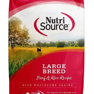 Nutrisource Large Breed Adult Beef & Rice Dry Dog Food - 30 lb Bag