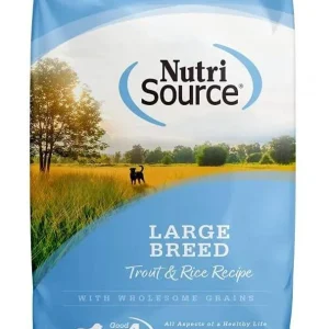 Nutrisource Large Breed Adult Trout & Rice Dry Dog Food - 30 lb Bag