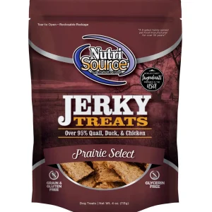 Nutrisource Prairie Select Jerky Dog Treats - 4 oz