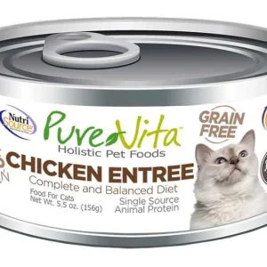 Nutrisource Pure Vita 96% GF Chicken & Chicken Liver Canned Cat Food - 5.5 oz - Case of 12