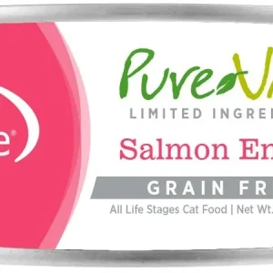 Nutrisource Pure Vita 96% GF Salmon Entrée Canned Cat Food - 5.5 oz - Case of 12