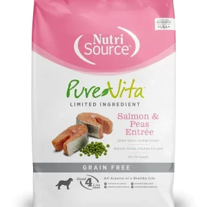 Nutrisource Pure Vita Grain-Free Salmon Entrée Tetra Packs Wet Dog Food - 12.5 oz - Case of 12