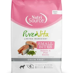 Nutrisource Pure Vita Grain Free Small Salmon & Peas Entrée (8 per bale) Dry Dog Food - 5 lb Bag