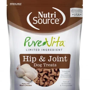 Nutrisource Pure Vita Hip & Joint Dog Treats - 6 oz