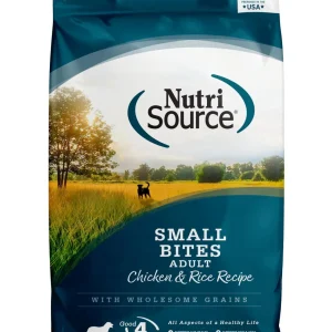 Nutrisource Small Bites Adult Chicken & Rice Dry Dog Food - 15 lb Bag