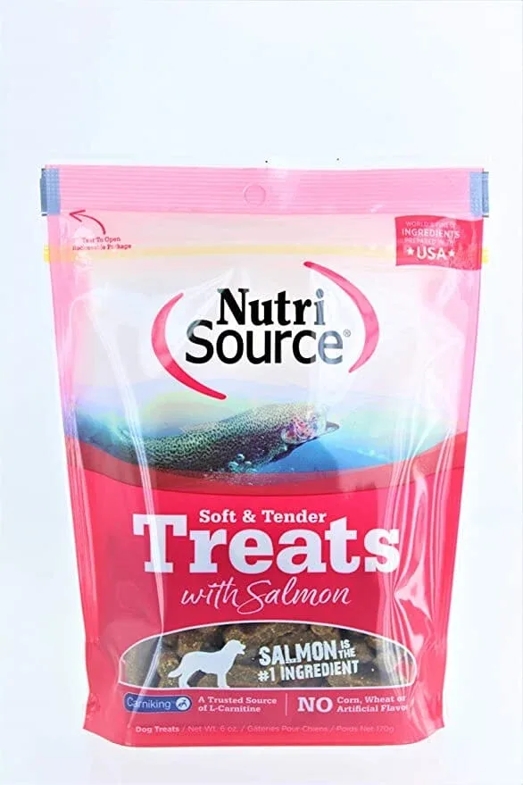 Nutrisource Soft & Tender Salmon Dog Treats - 14 oz