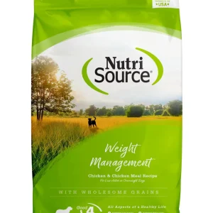 Nutrisource Weight Management Chicken & Rice (8 Per Bale) Dry Dog Food - 5 lb Bag