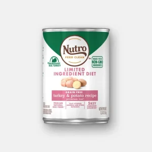 Nutro Limited Ingredient Diet Adult Turkey & Potato Premium Loaf Canned Wet Dog Food - 12.5 oz - Case of 12