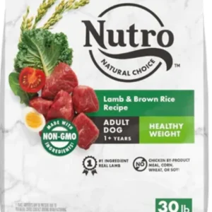 Nutro Natural Choice Healthy Weight Adult Lamb & Rice Dry Dog Food - 30lb Bag