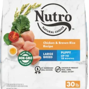 Nutro Natural Choice Large Breed Puppy Chicken, Rice & Sw Potato Dog Food-30lbs